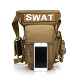 SWAT腰腿包美军战术腿包机动腰包挂包军迷户外迷彩包户外弹弓包