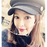 明星同款春秋季韩版画家贝雷帽男女八角帽冬季学生蕾丝皮带扣帽子
