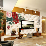 定制3D立体墙画壁画客厅沙发电视背景墙无缝墙布现代简约欧式玉雕