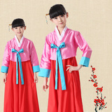 新款韩国女儿童传统宫廷韩服 少数民族朝鲜族演出舞蹈大长今服装