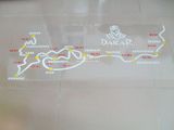 越野车贴纸DAKAR赛道车贴 反光达喀尔拉力赛赛车道贴纸汽车后档贴