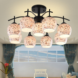 地中海吸顶灯客厅灯具波西米亚卧室灯田园温馨简欧玻璃餐厅灯饰