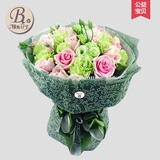 杭州鲜花速递 同城康乃馨百合玫瑰花花束预订生日送妈妈长辈配送
