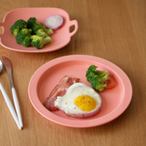 圆形陶瓷盘子一日同款家用早餐盘水果沙拉饺子盘创意纯色平盘饭盘