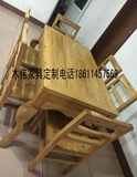 老榆木纯实木餐桌椅美式餐桌椅个性异形餐桌椅实木家具桌椅组合