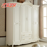 菲艺轩家具欧式衣柜实木卧室四门衣柜木质整体法式白色板式衣柜