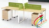 包邮职员办公桌4人工作位钢木电脑桌椅1.2米公司员工桌简约桌定做