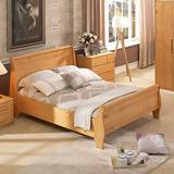 喜梦宝进口松木实木家具现代北欧自然极简风双人床婚床1.5米1.8米