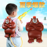 儿童水枪玩具超大号沙滩戏水抽拉式高压成人喷水抢背包式水枪包邮