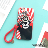 熊本熊iPhone6手机壳日本kumamon苹果6plus指环扣支架6s创意软壳
