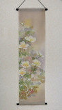 日本代购 日式挂毯 壁毯 精美花朵装饰手工编织壁挂 精致