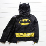 瑕疵外贸童装男童BATMAN蝙蝠侠原单面具披风卫衣绒衫外套棉拉绒