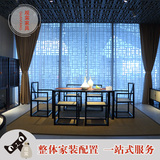 新中式餐桌方桌 餐厅现代实木餐桌椅组合样板房酒店会所家具定制