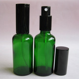 批发100ML绿色喷雾瓶玻璃瓶空瓶子香水化妆品护肤精油瓶高档避光