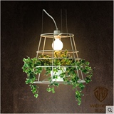 巴比伦个性创意乡村田园盆栽植物吊灯北欧咖啡厅餐厅韩式卧室灯具