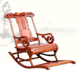 红木家具豪华摇椅 中式实木躺椅非洲黄花梨木逍遥椅老人椅懒人椅