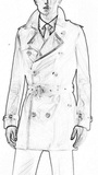 英国代购 博柏利 burberry 男装 中长款羔羊皮TRENCH风衣39075011