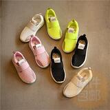 韩国代购女童鞋夏季儿童鞋运动鞋男童糖果色网鞋套脚学生跑步鞋潮