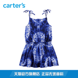 Carter's1件式印花吊带束腰连衣裙民族风女童幼儿童装小童251G102