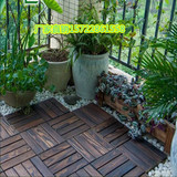 碳化防腐木地板户外木地板diy阳台露台庭院花园浴室实木拼接地板