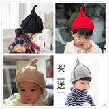儿童帽子男女春夏针织毛线帽宝宝奶嘴套头帽婴儿帽加厚保暖可爱潮