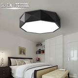 苏尔斯 几何艺术卧室灯具现代简约LED客厅吸顶灯创意书房餐厅灯饰