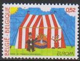 比利时2002欧罗巴 马戏团 小丑邮票1全