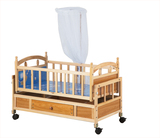 特价实木环保无漆婴儿床多功能松木摇篮床bb床儿童床宝宝床带滚轮