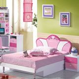 卡乐堡 儿童套房 儿童床 粉色小女孩公主1.5/1.2米储物儿童床Y803