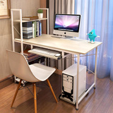 耐家电脑桌台式桌家用书桌简约现代电脑桌书桌书架组合简易写字台