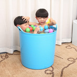 颜加厚小号塑料折叠浴桶成人充气浴缸儿童洗泡澡桶沐浴盆P6S