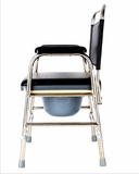 移动马桶坐便器老年家用 不锈钢座便椅坐便椅老人坐厕椅洗澡椅人