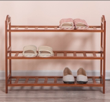 简约新中式实木烤漆组装鞋柜海棠木色门厅储物玄关柜