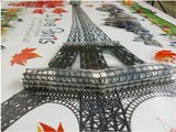 包邮3D立体可移除墙壁贴纸 层层贴 埃菲尔铁塔墙贴巴黎铁塔墙贴画