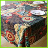 热卖地中海棉麻桌布布艺东南亚异域民族风亚麻方餐桌布茶几布台布