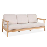 实木沙发组合简约现代日式北欧宜家地中海风格木架家具 橡木沙发