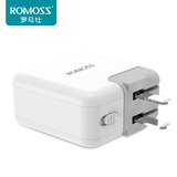 罗马仕新品5V2A双USB充电器 手机平板通用便携快速充电头电源插头