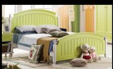 田园地中海风格美式家具儿童床北欧宜家比邻乡村欧式实木床松木床