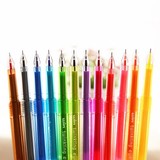爱好韩款糖果色彩色钻石笔 中性笔 0.35彩色针管中性笔 12色/盒
