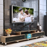 特价钢化玻璃电视柜茶几组合简约现代欧式小户型客厅伸缩电视机柜