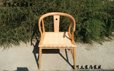 现货老榆木免漆家具小圈椅餐椅新中式咖啡椅实木休闲椅特价圈椅