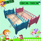 幼儿园床午睡床专用小床 塑料床婴儿床宝宝床儿童床单人床 带护栏