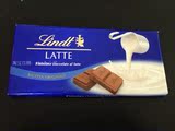 意大利原装进口lindt牛奶、牛奶夹心、榛果、牛奶白巧克力100g