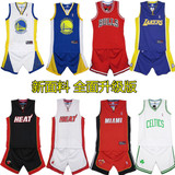 NBA篮球服套装 男款儿童篮球服训练球衣队服可定制印号 团购包邮