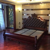 欧式床双人床实木床真皮床新古典婚床1.5米1.8米公主床橡木床包邮