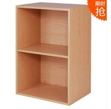 空间大师木质二层储物柜收纳柜桌上柜书柜学生A4加深空柜书架简易