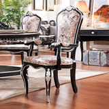 欧式餐椅 新古典椅子 实木家具 布艺饭椅 宜家 五包到家