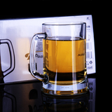 土耳其帕莎无铅进口水晶玻璃带把啤酒杯饮料杯水杯玻璃杯泡茶杯