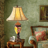 abruzzo简欧式高贵复古彩绘艺术美式田园新中式高端大气床头台灯