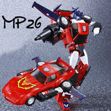TAKARA 变形金刚玩具 MP26 MP-26 红色女汽车人Roadrage 轮胎重涂